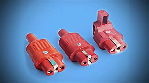 high-temperature-electrical-european-plug-inlet-box|High Temperature European Plugs Flat Blade 3 Vertical Pins.